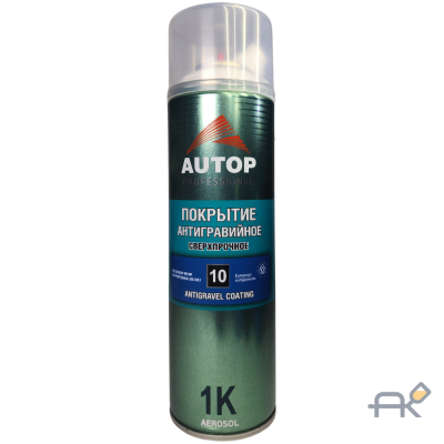 Аэрозоль AUTOP (N10) антигравийное покрытие 650ml белый